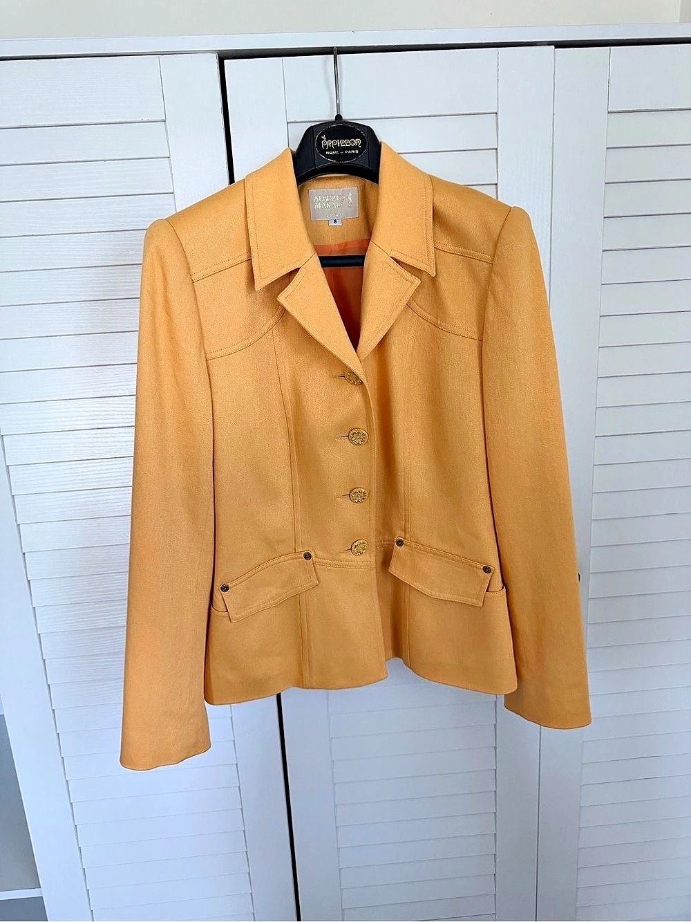 Alberto Makali Blazer in Orange Size Small Like New